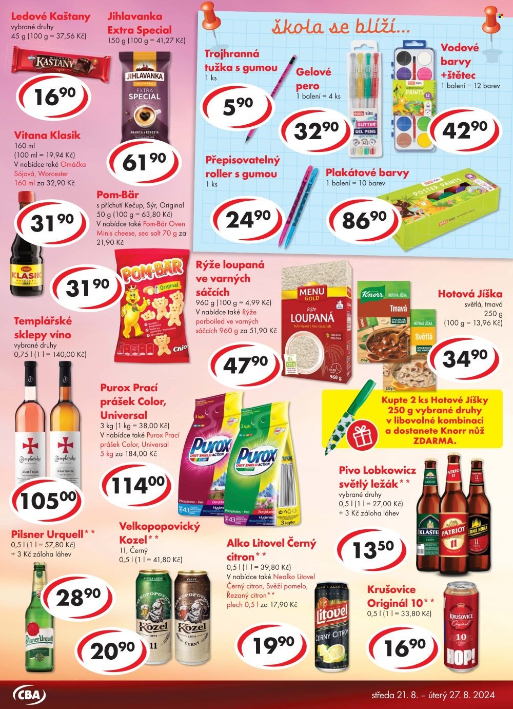 Leták CBA Premium - 21.8.2024 - 27.8.2024. Strana 4
