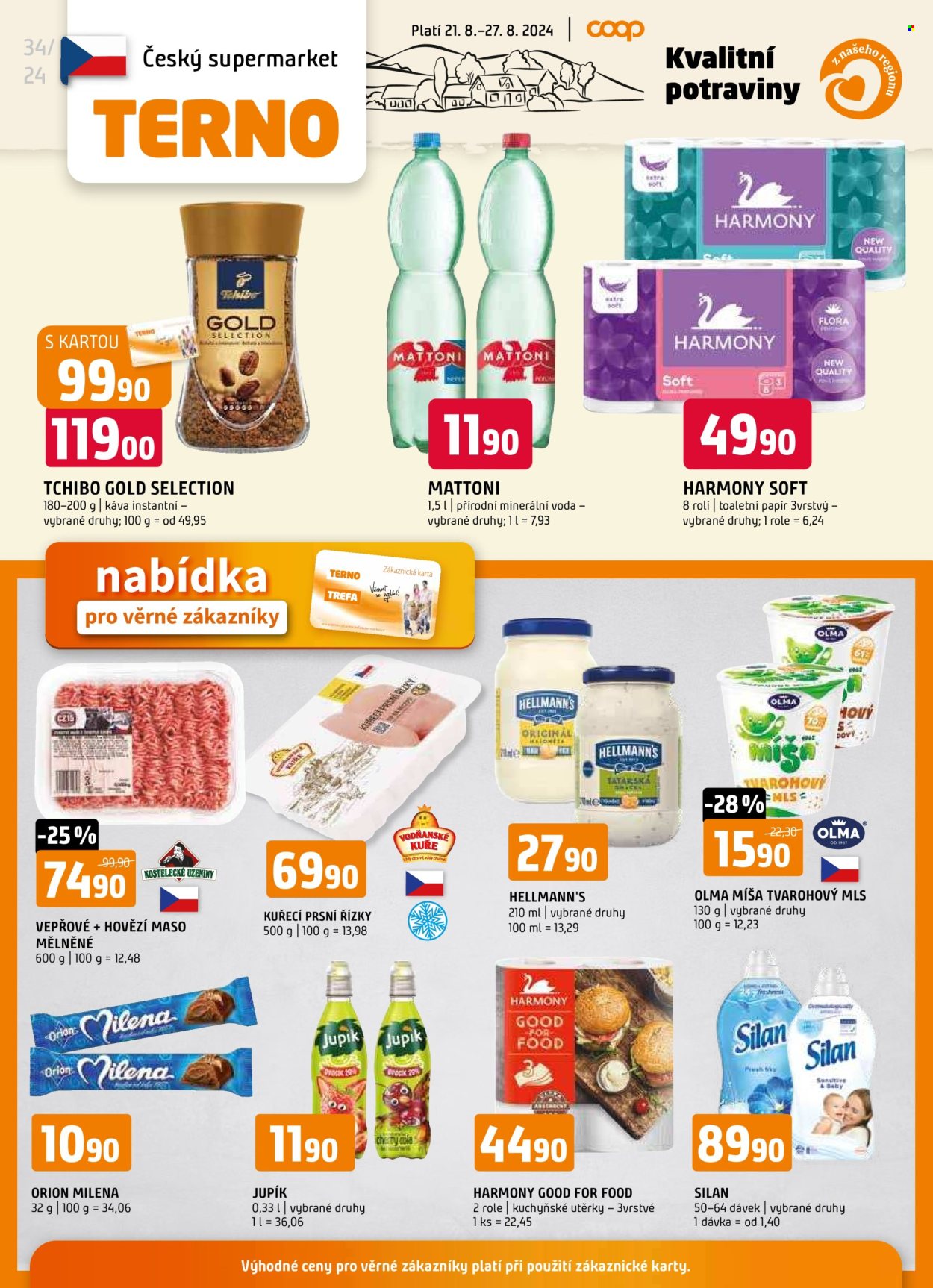 Leták coop TERNO - 21.8.2024 - 27.8.2024. Strana 16