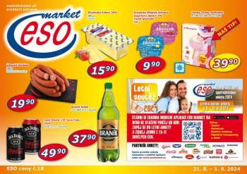 Leták ESO MARKET - 21.8.2024 - 1.9.2024.