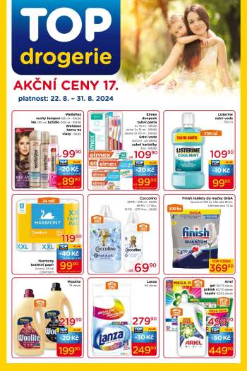 Leták TOP drogerie - 22.8.2024 - 31.8.2024.
