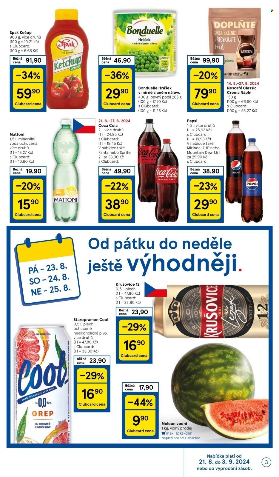 Leták TESCO supermarket - 21.8.2024 - 27.8.2024. Strana 3