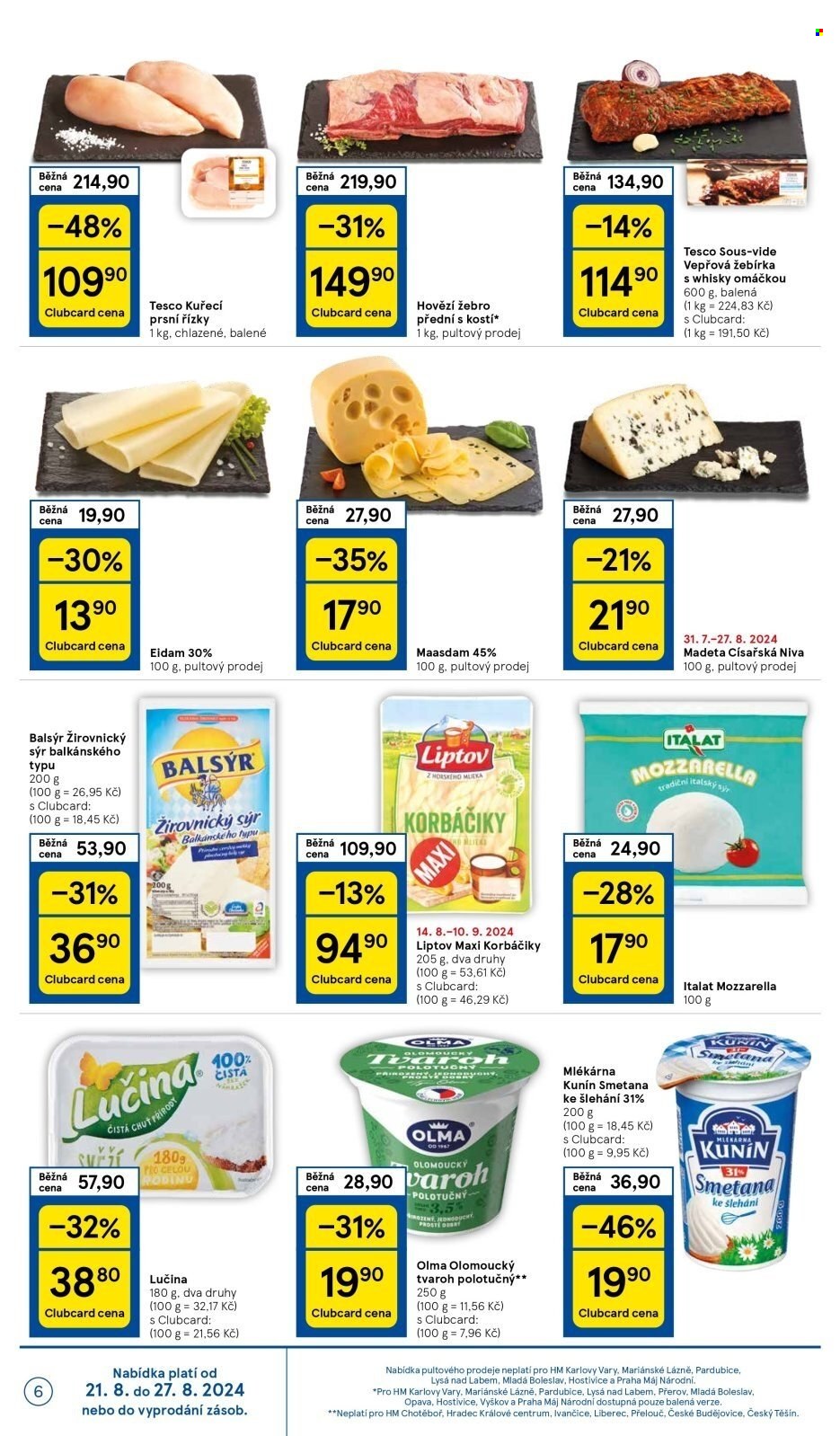 Leták TESCO - 21.8.2024 - 27.8.2024. Strana 6