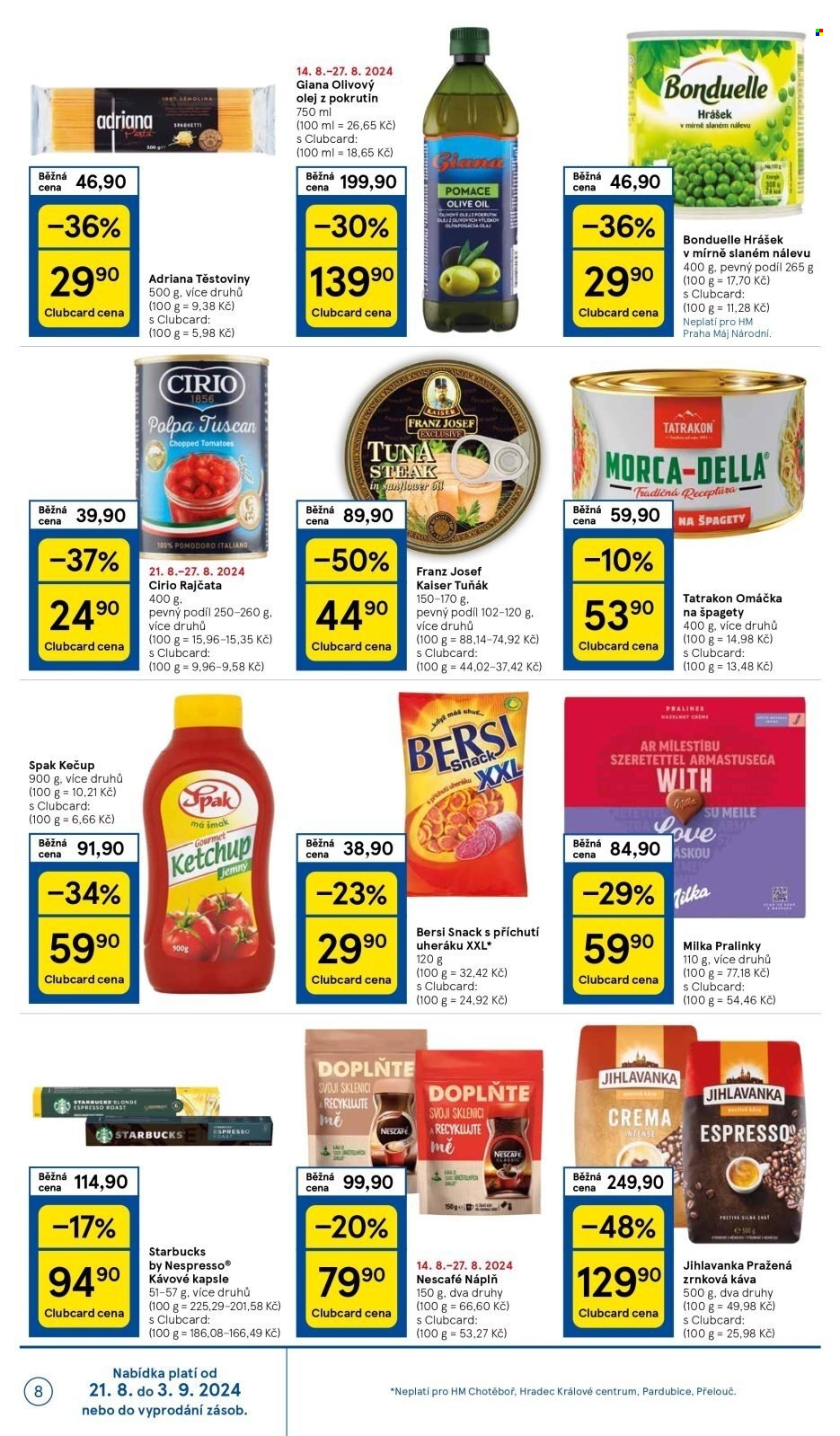 Leták TESCO - 21.8.2024 - 27.8.2024. Strana 8