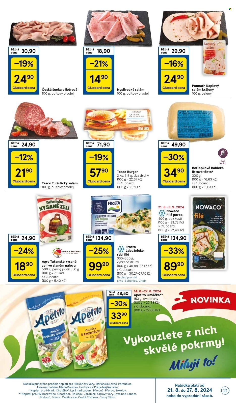 Leták TESCO - 21.8.2024 - 27.8.2024. Strana 21