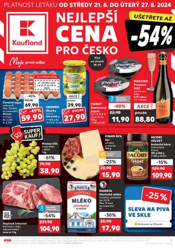 Leták Kaufland - 21.8.2024 - 27.8.2024.
