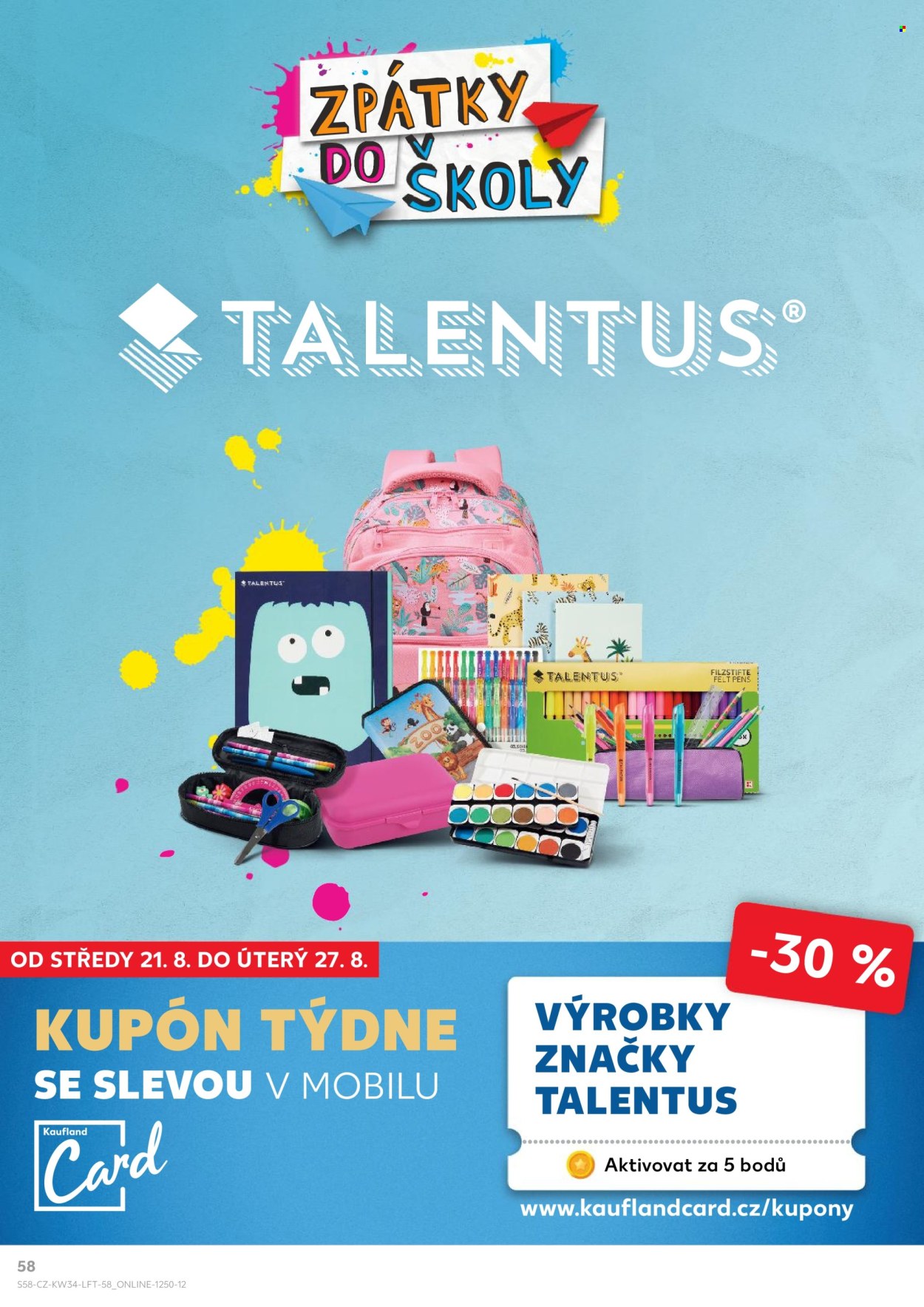 Leták Kaufland - 21.8.2024 - 27.8.2024. Strana 58