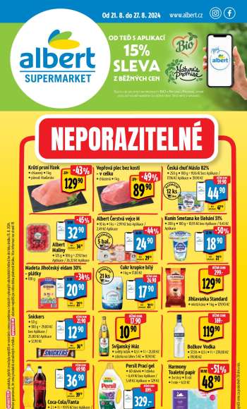 Leták Albert Supermarket - 21.8.2024 - 27.8.2024.