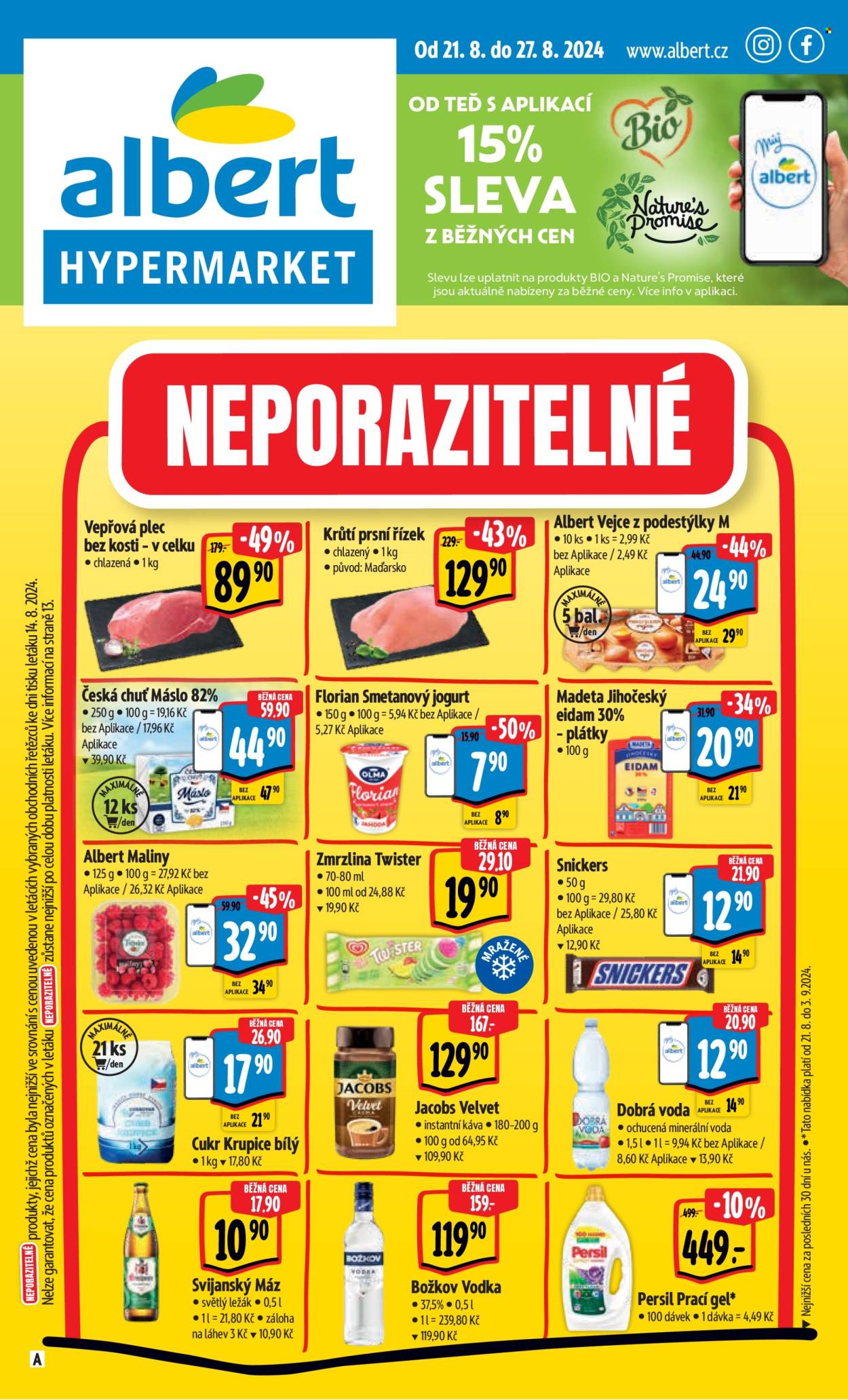Leták Albert Hypermarket - 21.8.2024 - 27.8.2024. Strana 1