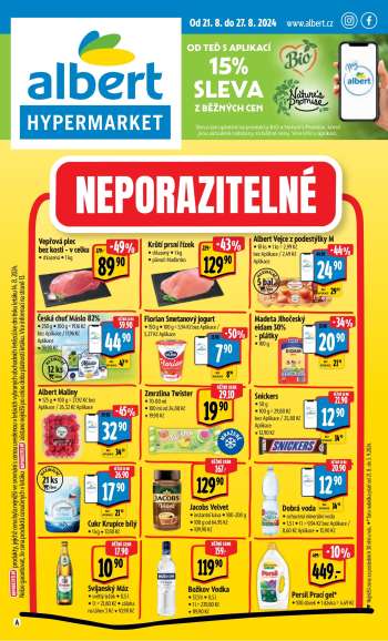 Leták Albert Hypermarket - 21.8.2024 - 27.8.2024.