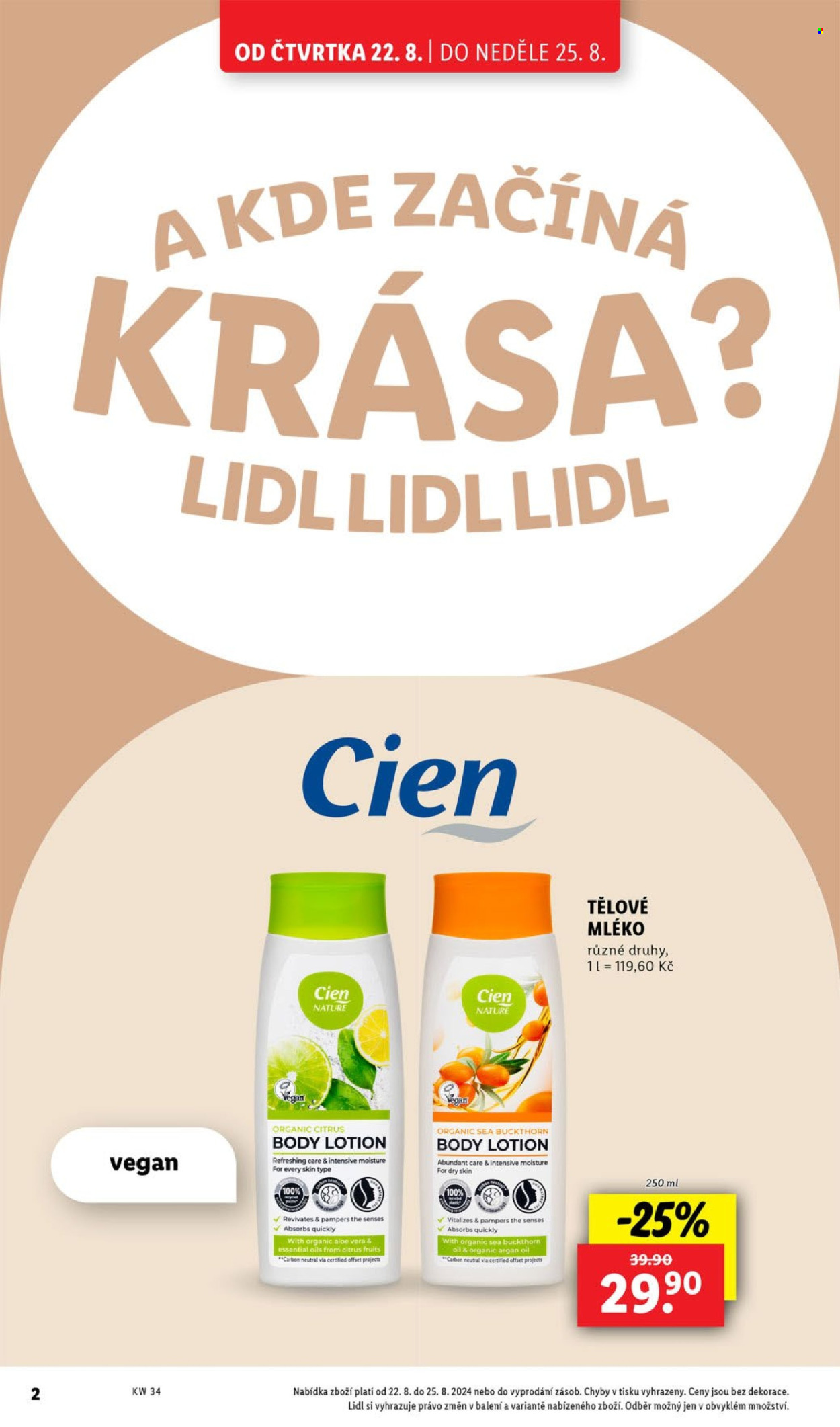 Leták Lidl - 22.8.2024 - 25.8.2024. Strana 2
