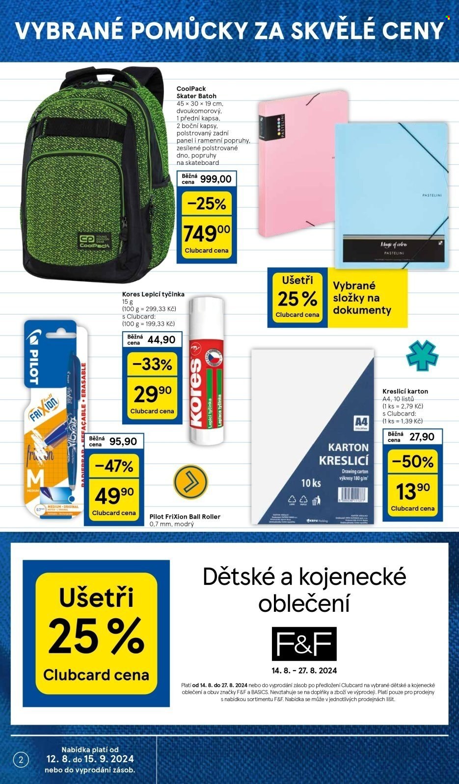 Leták TESCO hypermarket - 12.8.2024 - 15.9.2024. Strana 2