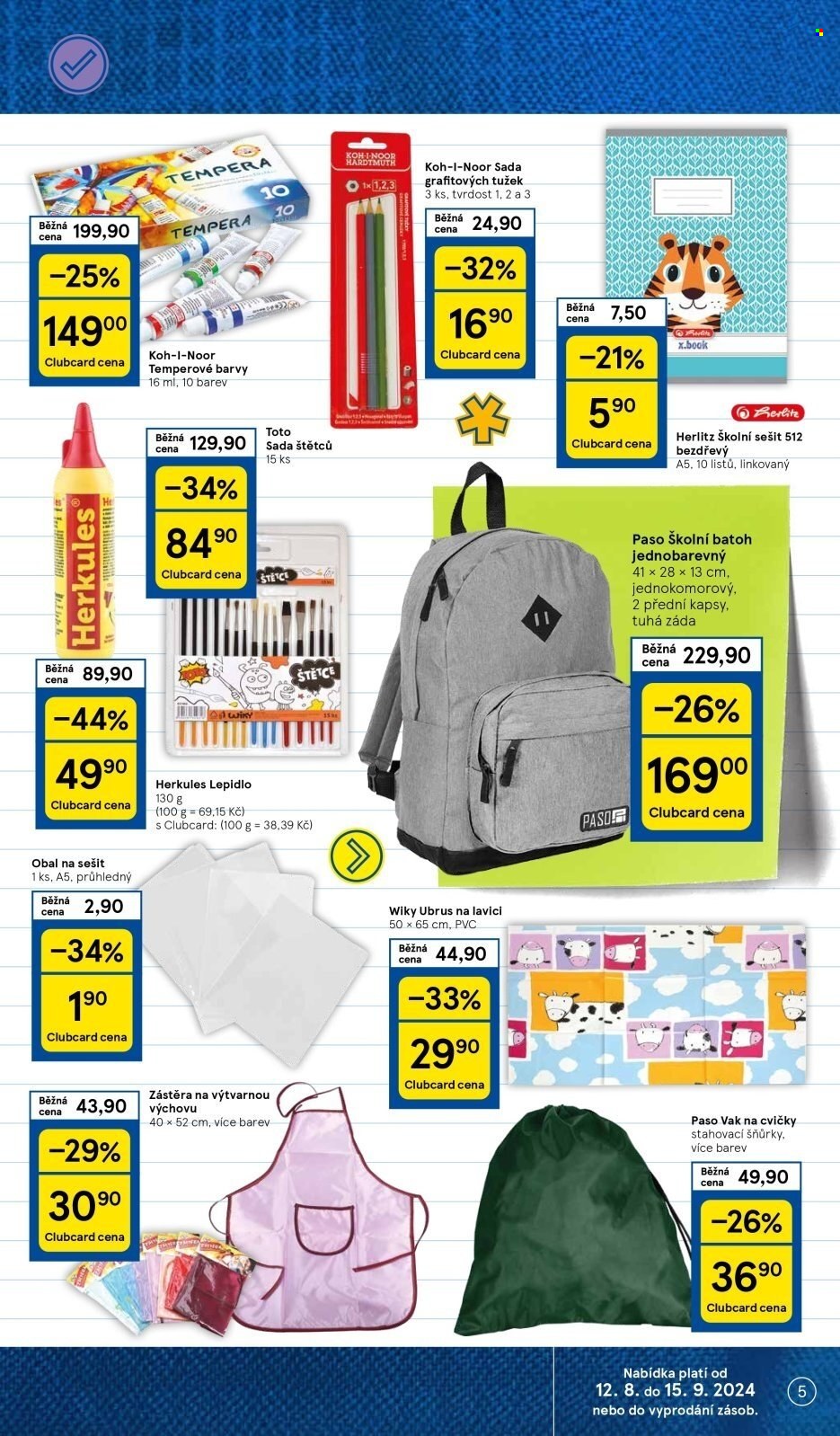 Leták TESCO hypermarket - 12.8.2024 - 15.9.2024. Strana 5