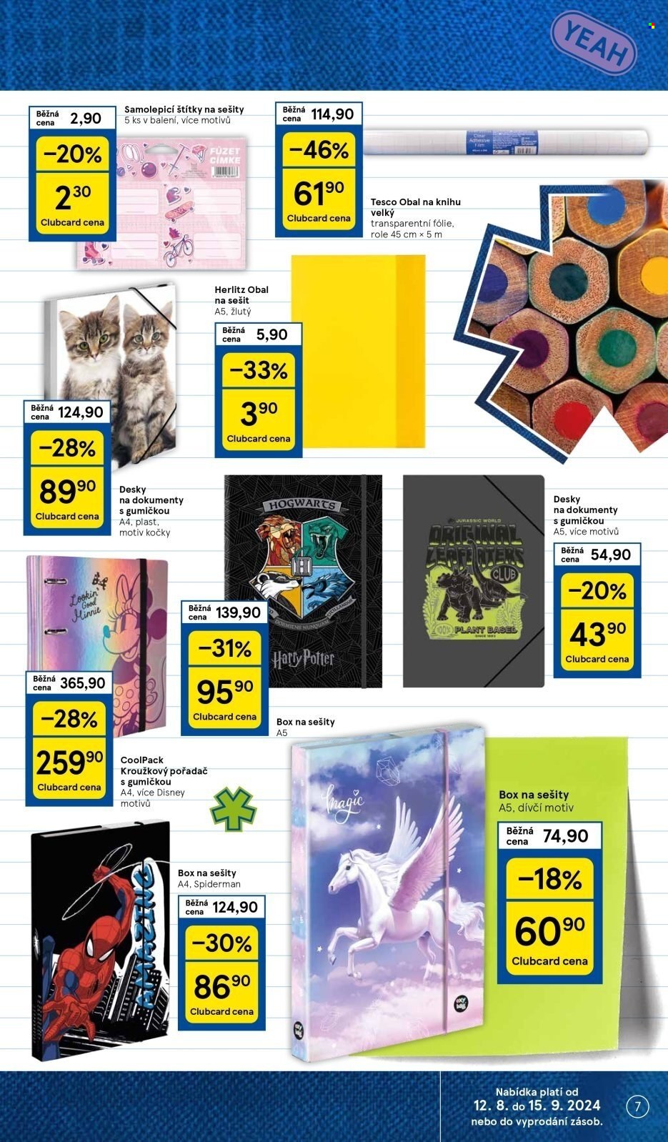 Leták TESCO hypermarket - 12.8.2024 - 15.9.2024. Strana 7