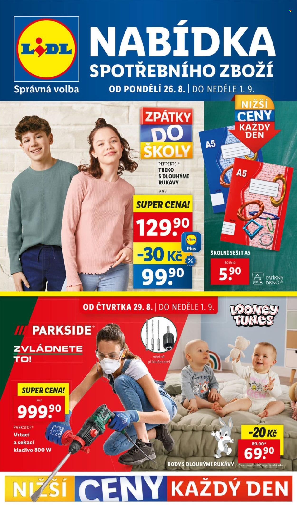 Leták Lidl - 26.8.2024 - 1.9.2024. Strana 1