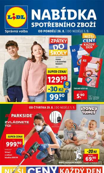 Leták Lidl - 26.8.2024 - 1.9.2024.