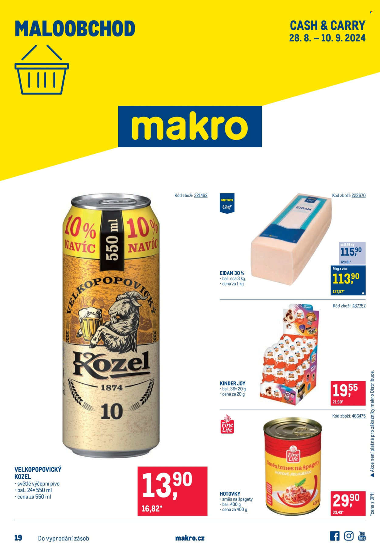 Leták MAKRO - 28.8.2024 - 10.9.2024. Strana 1