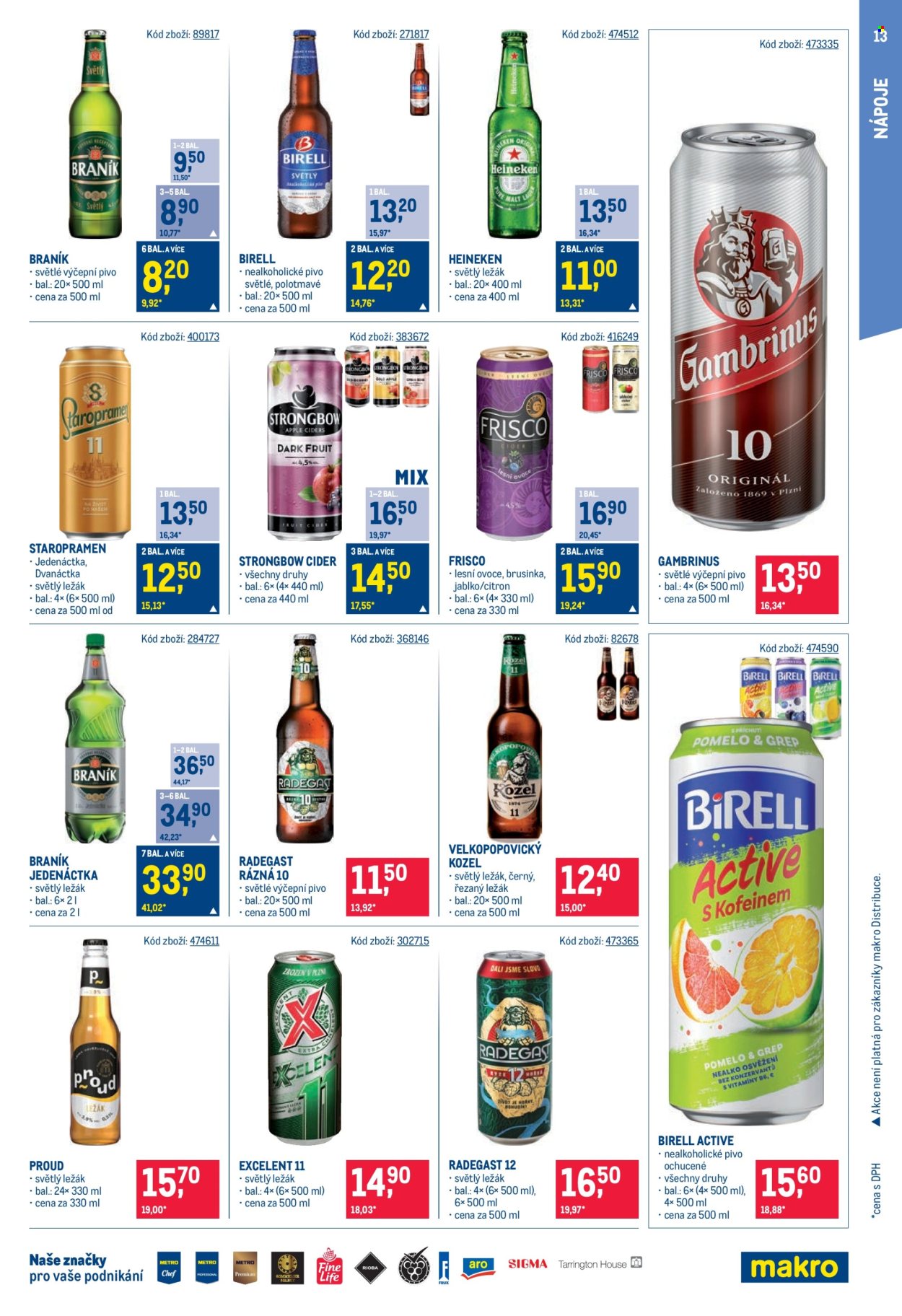 Leták MAKRO - 28.8.2024 - 10.9.2024. Strana 13