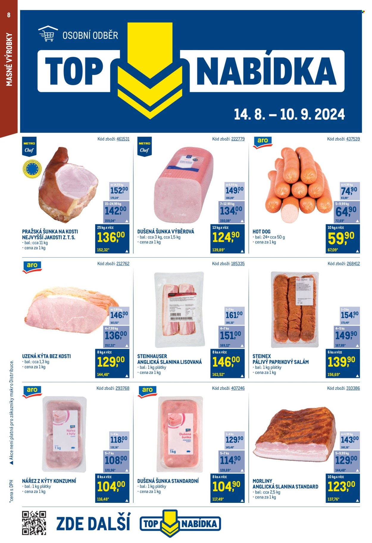 Leták MAKRO - 28.8.2024 - 10.9.2024. Strana 8