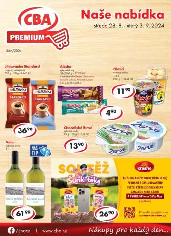 Leták CBA Premium - 28.8.2024 - 3.9.2024.