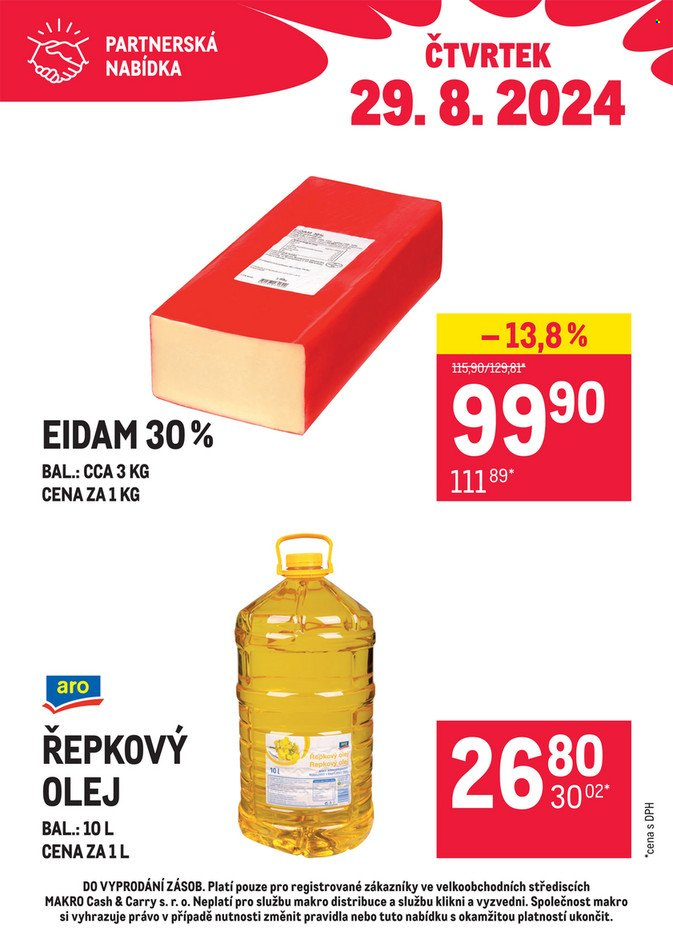 Leták MAKRO - 29.8.2024 - 29.8.2024. Strana 1