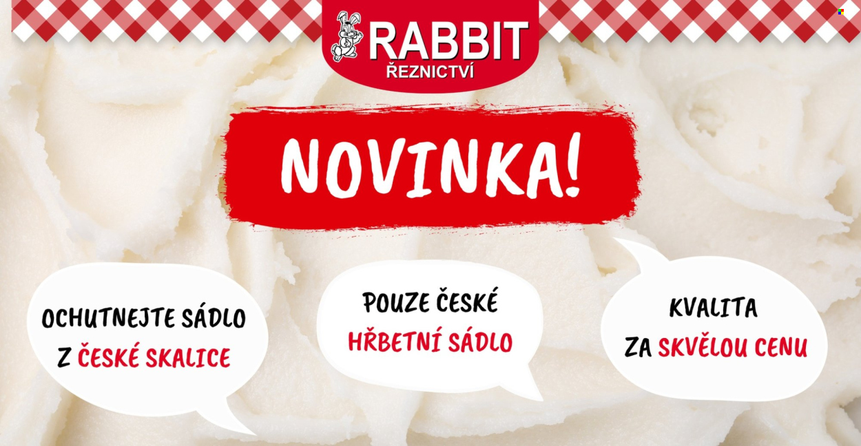 Leták RABBIT řeznictví. Strana 1