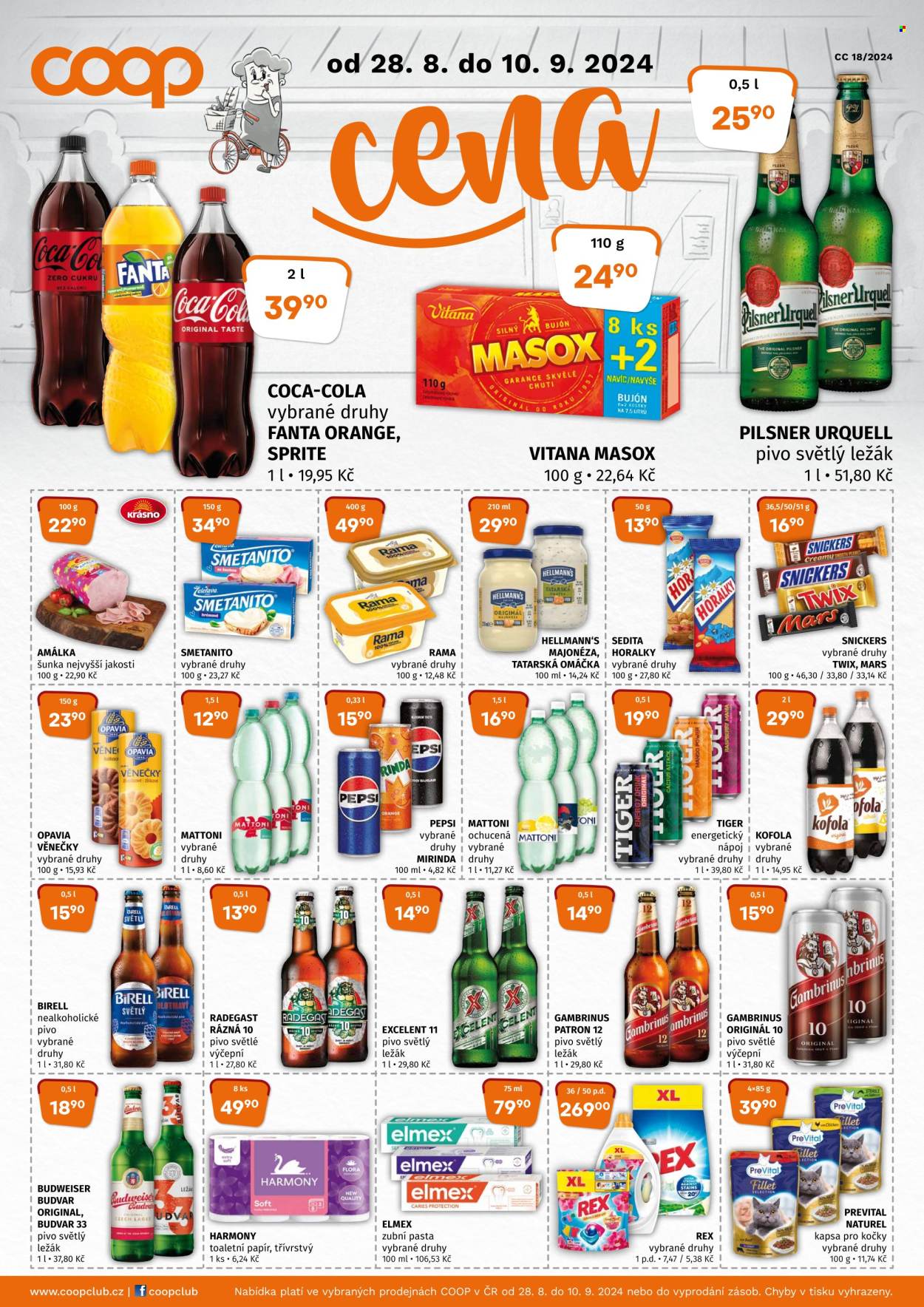 Leták coop TERNO - 28.8.2024 - 10.9.2024. Strana 1