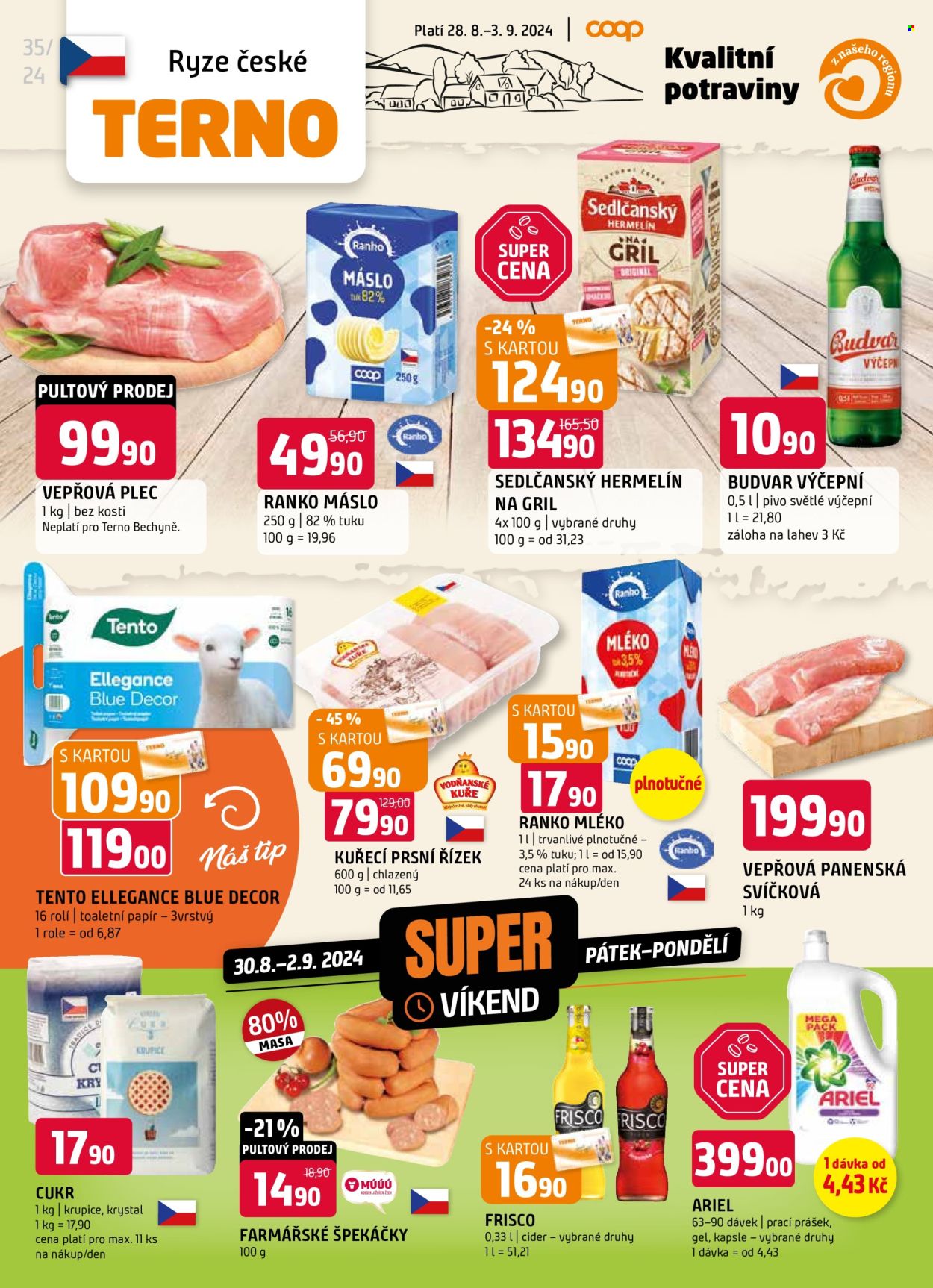 Leták coop TERNO - 28.8.2024 - 3.9.2024. Strana 1