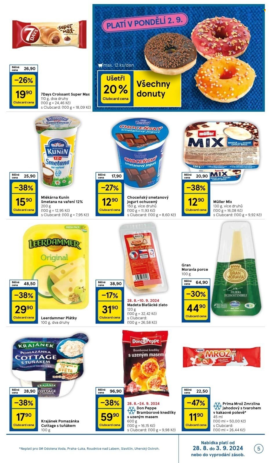 Leták TESCO supermarket - 28.8.2024 - 3.9.2024. Strana 5