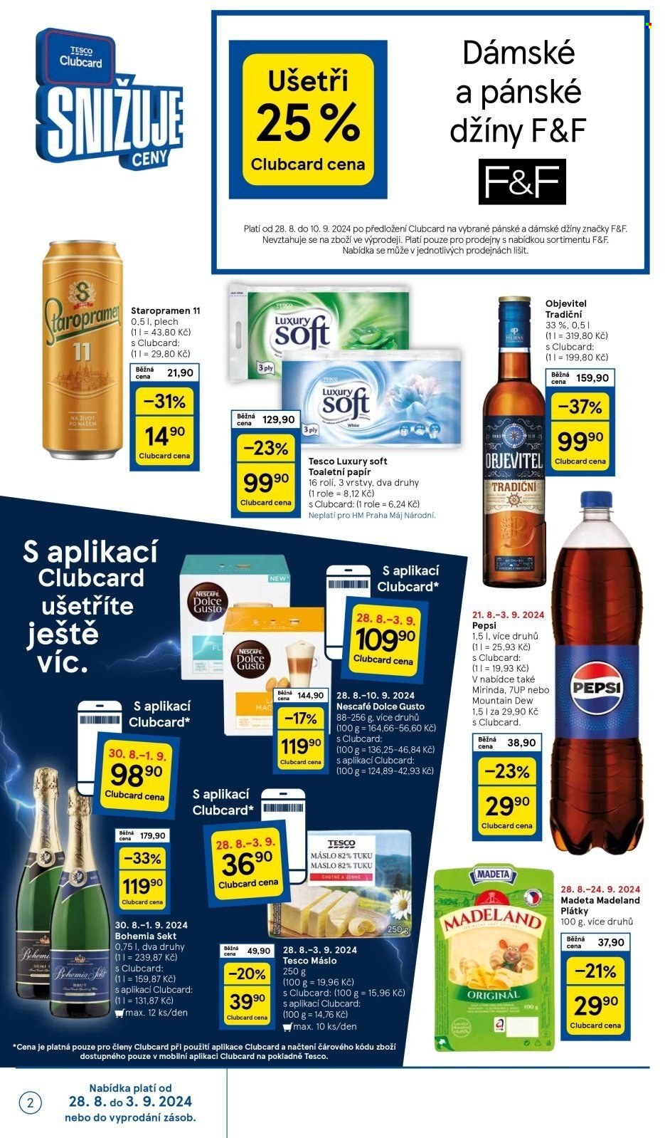 Leták TESCO - 28.8.2024 - 3.9.2024. Strana 2