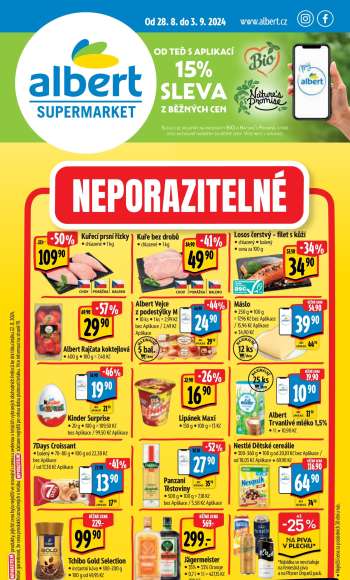 Leták Albert Supermarket - 28.8.2024 - 3.9.2024.