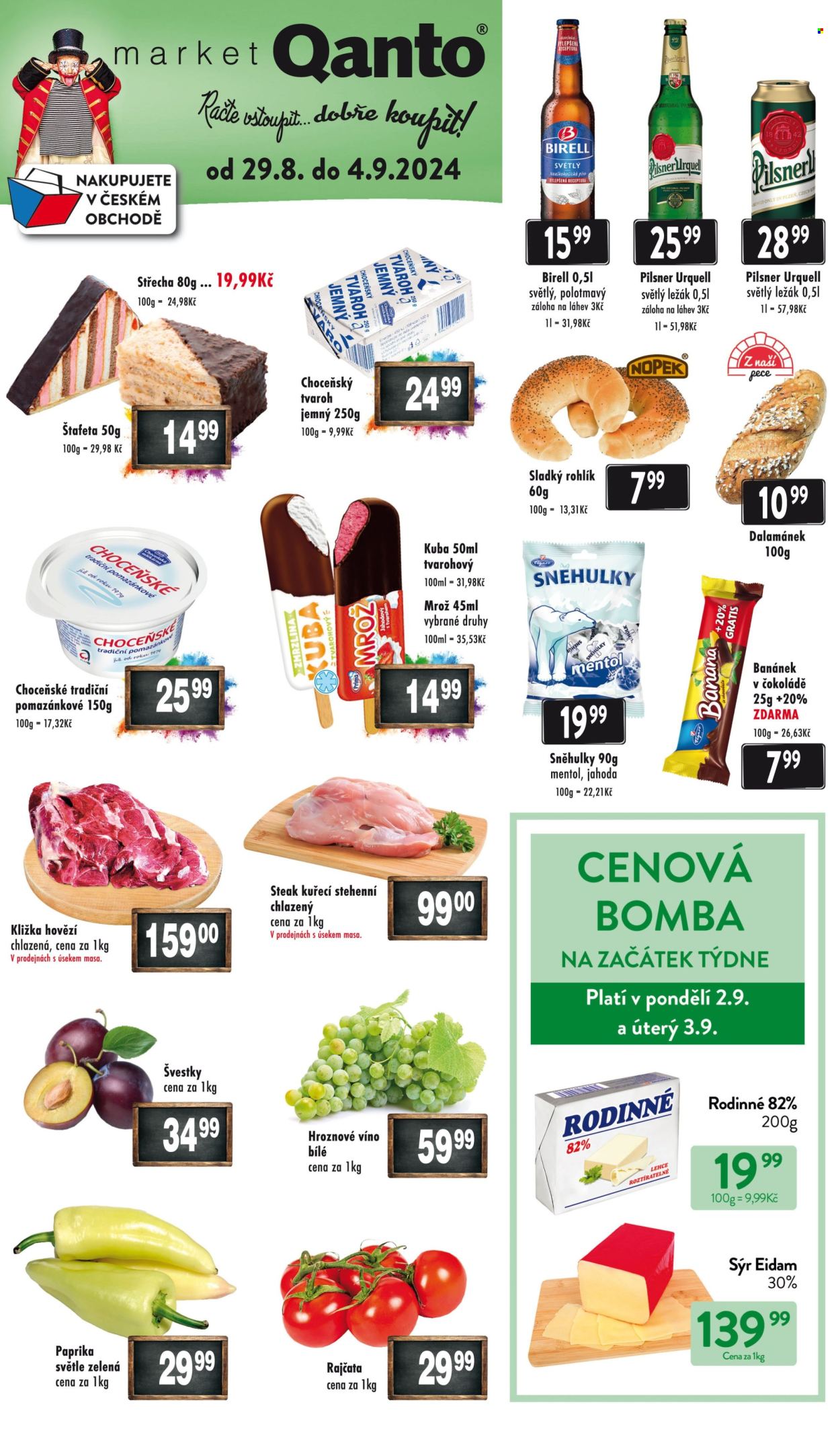 Leták Qanto market - 29.8.2024 - 4.9.2024. Strana 1