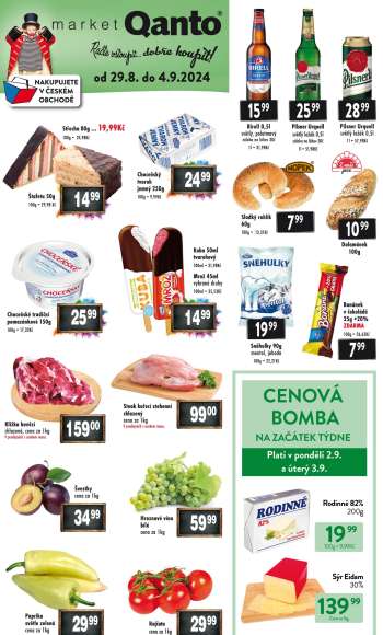 Leták Qanto market - 27.8.2024 - 28.8.2024.