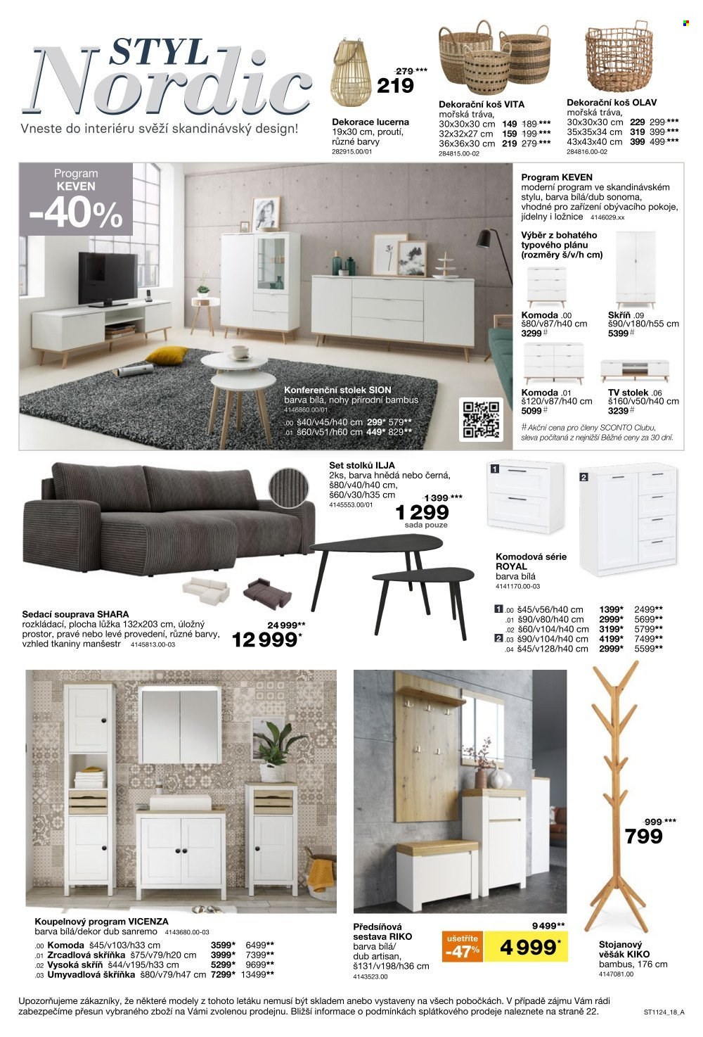 Leták SCONTO NÁBYTEK - 28.8.2024 - 17.9.2024. Strana 18