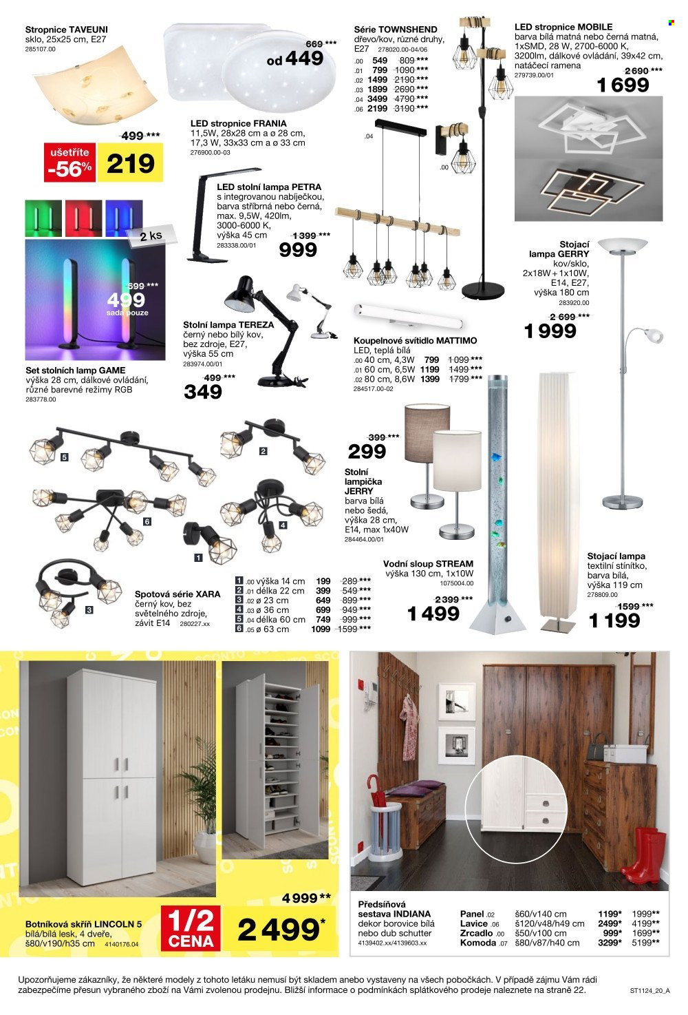 Leták SCONTO NÁBYTEK - 28.8.2024 - 17.9.2024. Strana 20