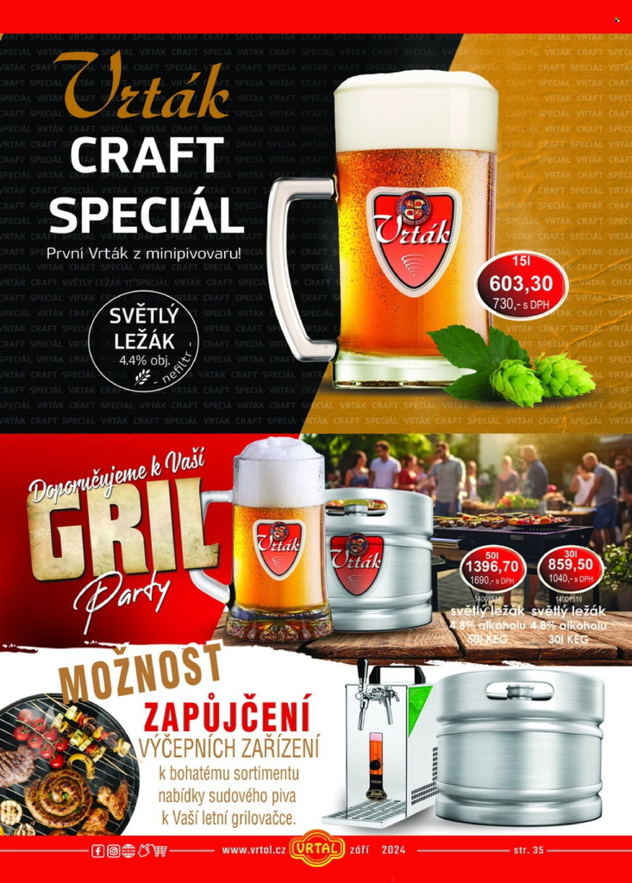 Leták Vrtal - 1.9.2024 - 30.9.2024. Strana 35
