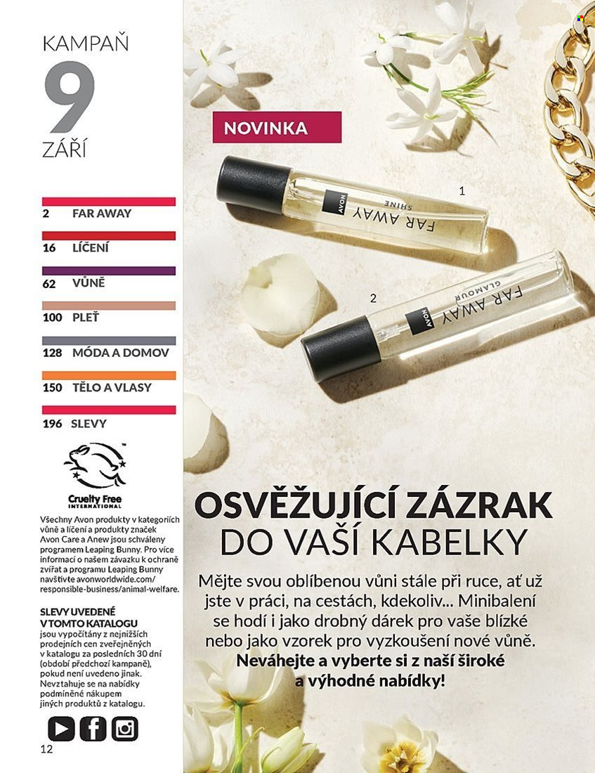 Leták AVON - 1.9.2024 - 30.9.2024. Strana 12