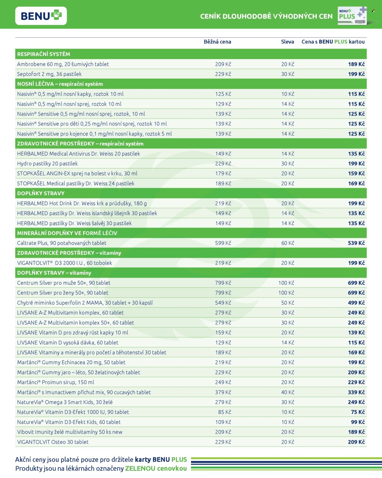 Leták BENU Lékárna - 1.9.2024 - 30.9.2024. Strana 10