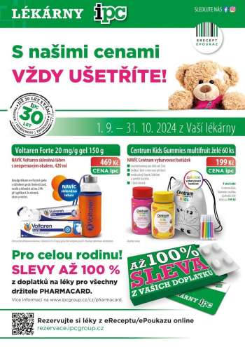 Leták Lékárny IPC - 1.9.2024 - 31.10.2024.