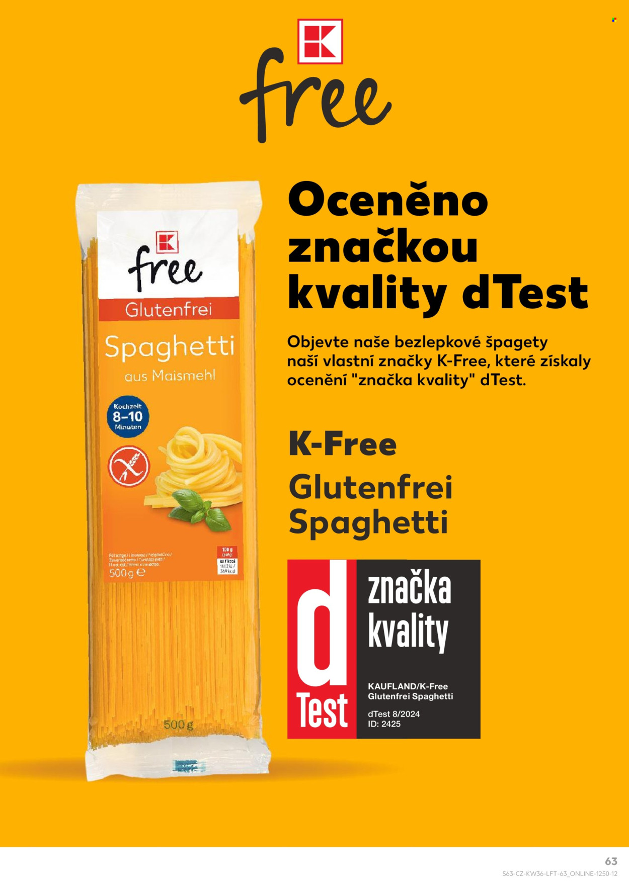 Leták Kaufland - 4.9.2024 - 10.9.2024. Strana 63