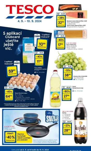 Leták TESCO - 4.9.2024 - 10.9.2024.