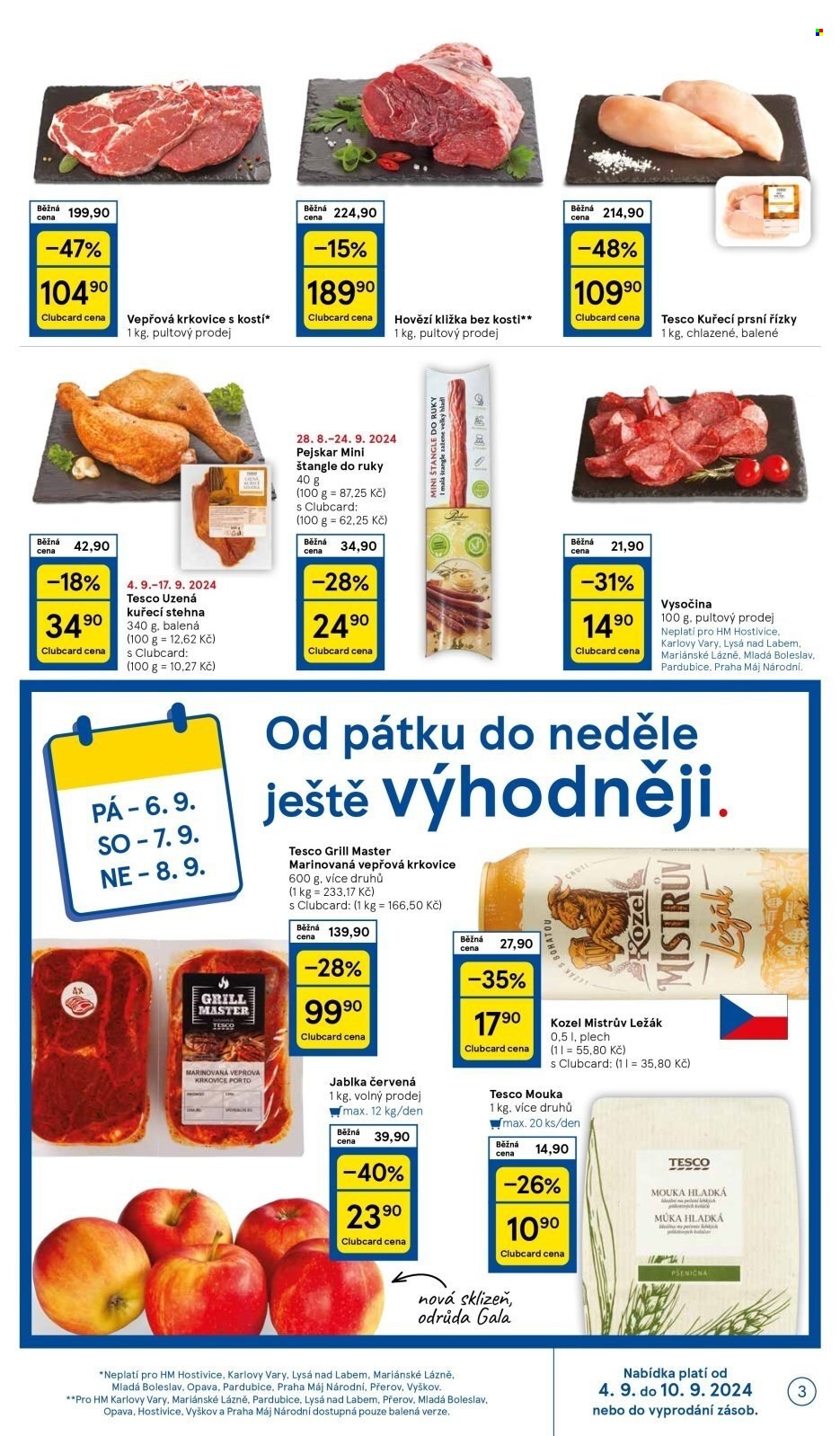 Leták TESCO - 4.9.2024 - 10.9.2024. Strana 3