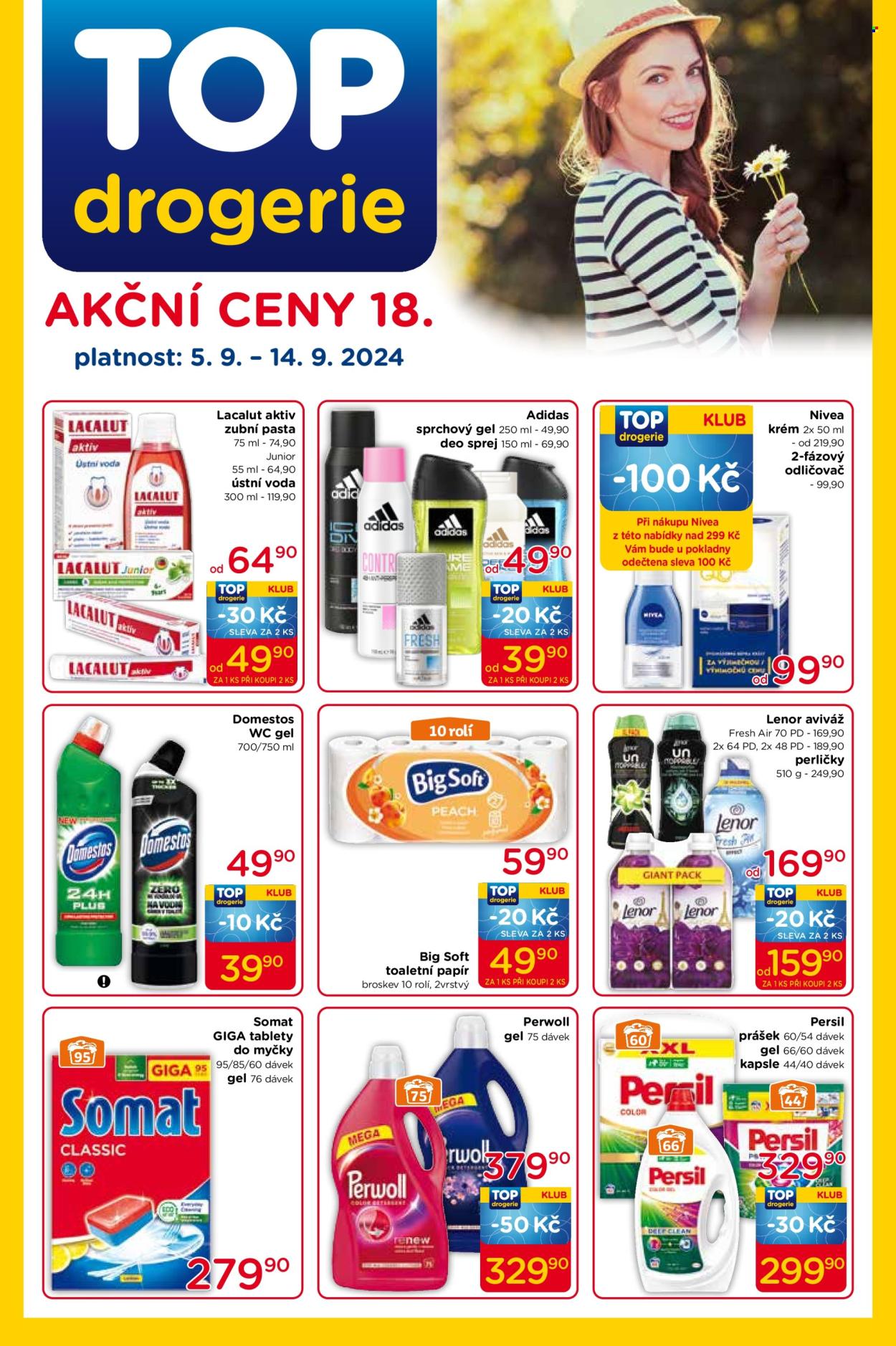 Leták TOP drogerie - 5.9.2024 - 14.9.2024. Strana 1