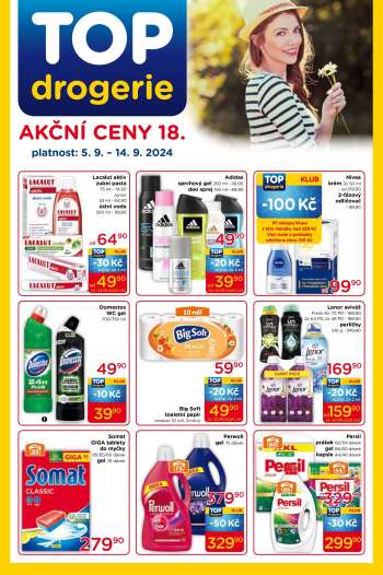 Leták TOP drogerie - 5.9.2024 - 14.9.2024.