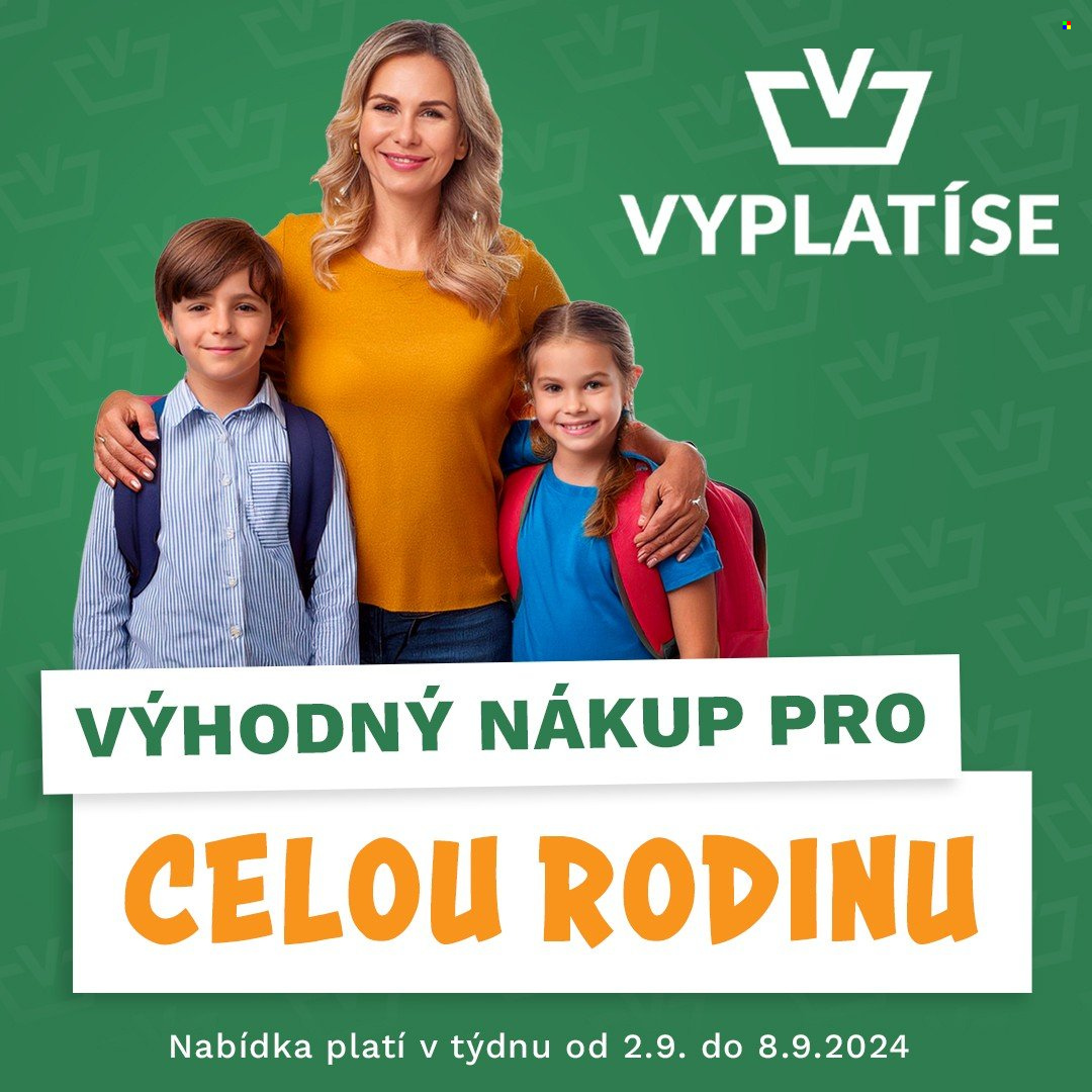 Leták Vyplatíse - 2.9.2024 - 8.9.2024. Strana 1
