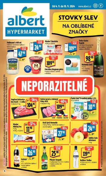 Leták Albert Hypermarket - 4.9.2024 - 10.9.2024.