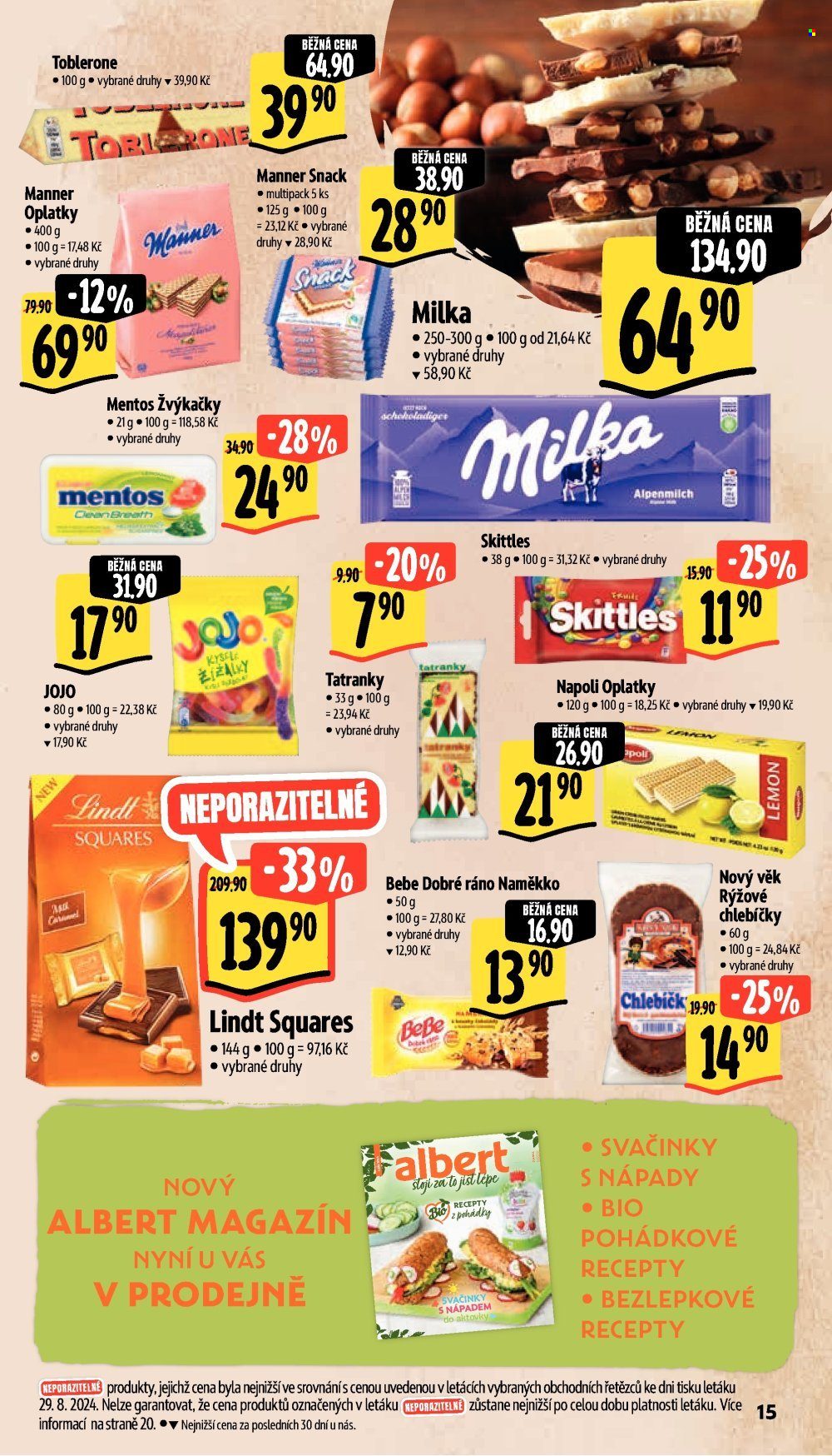 Leták Albert Supermarket - 4.9.2024 - 10.9.2024. Strana 22
