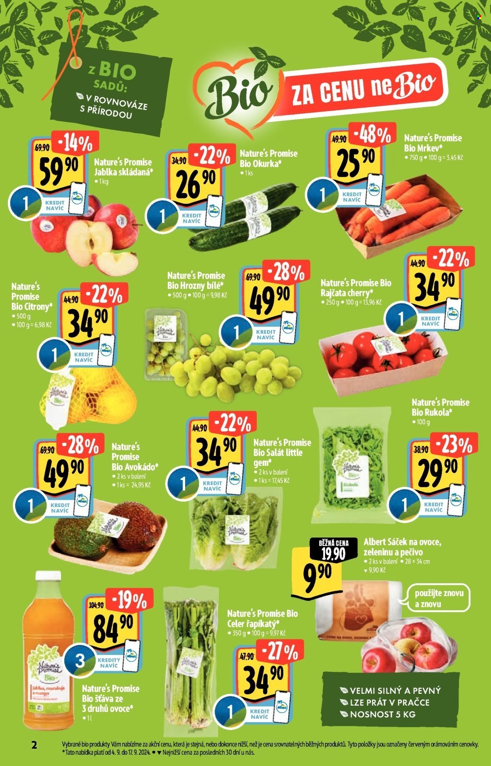 Leták Albert Hypermarket - 4.9.2024 - 1.10.2024. Strana 2
