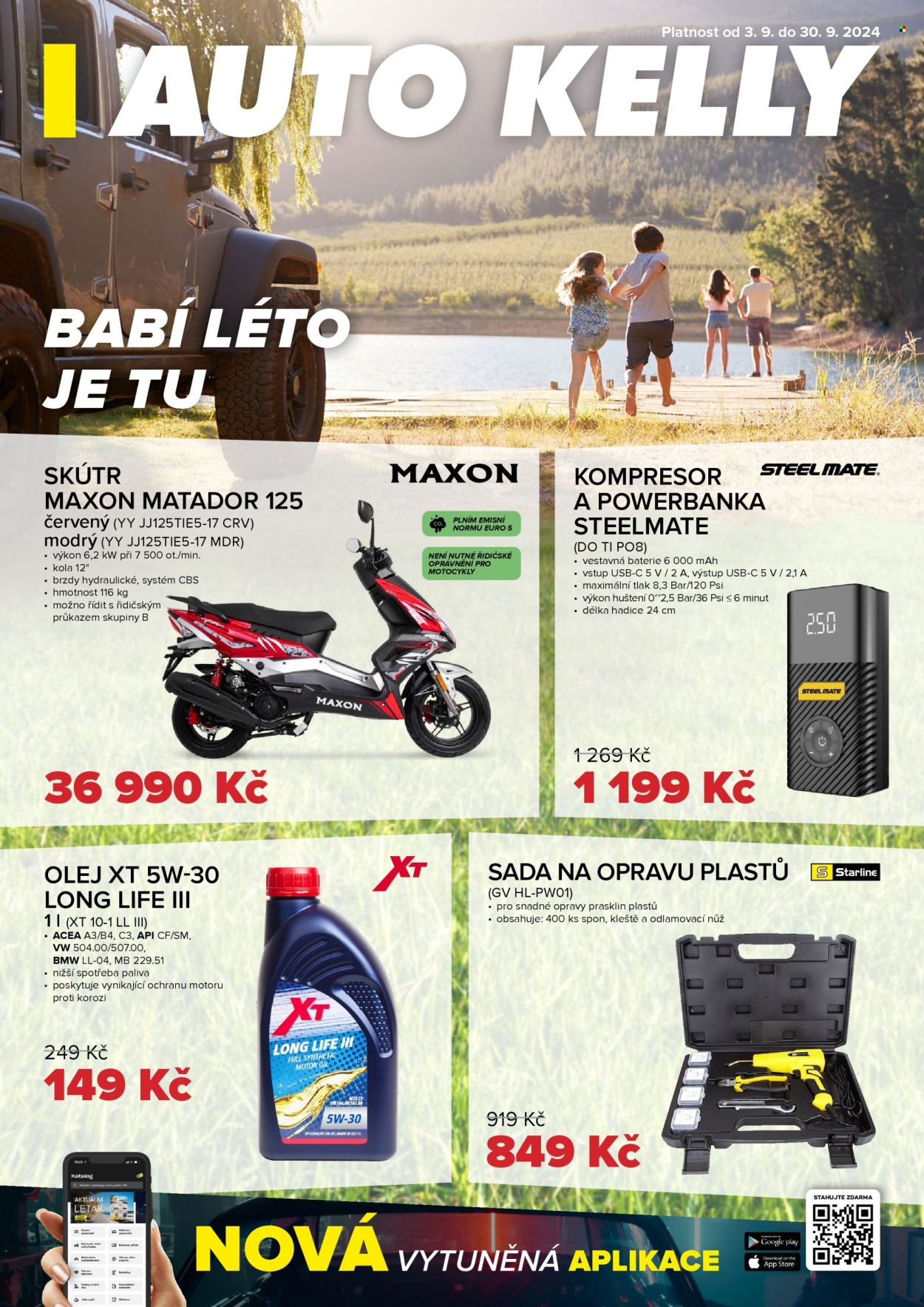 Leták AUTO KELLY - 3.9.2024 - 30.9.2024. Strana 1