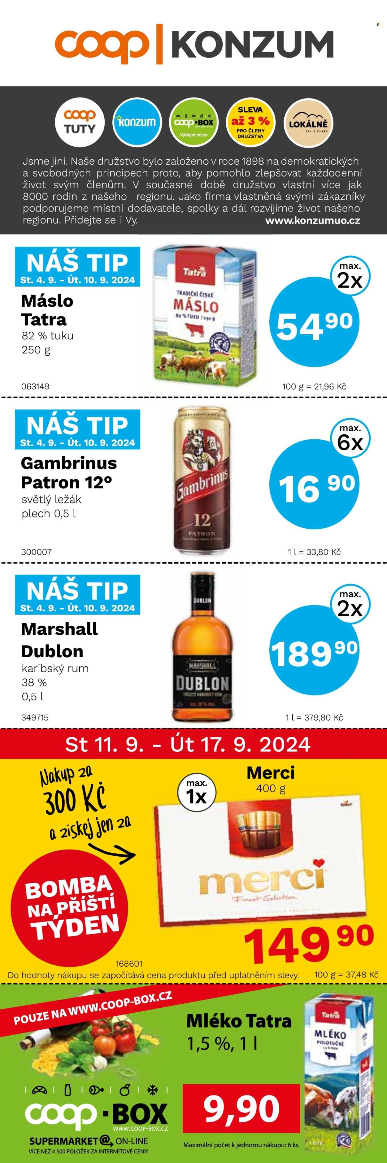 Leták Konzum - 4.9.2024 - 17.9.2024. Strana 1