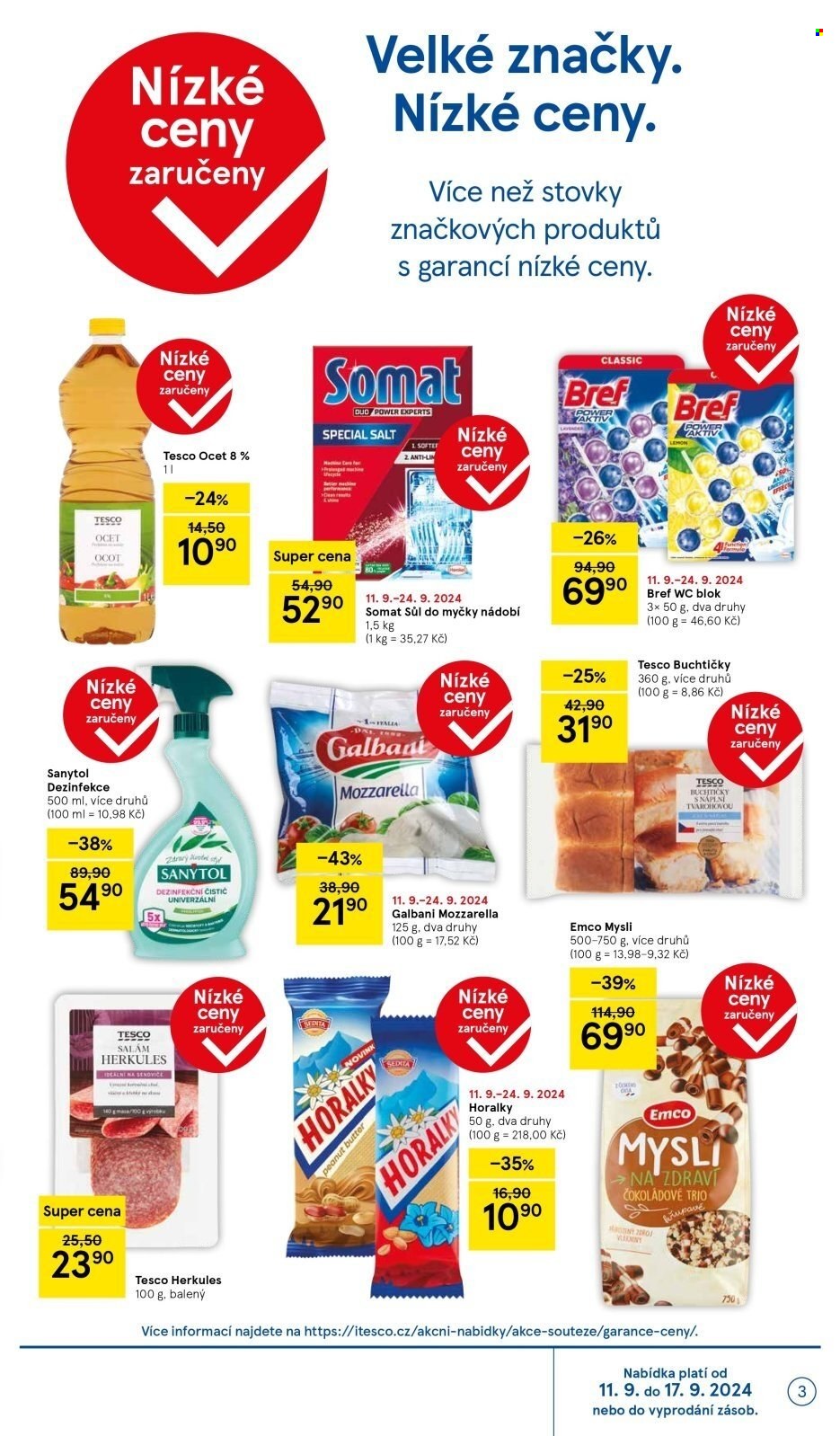 Leták TESCO supermarket - 11.9.2024 - 17.9.2024. Strana 3